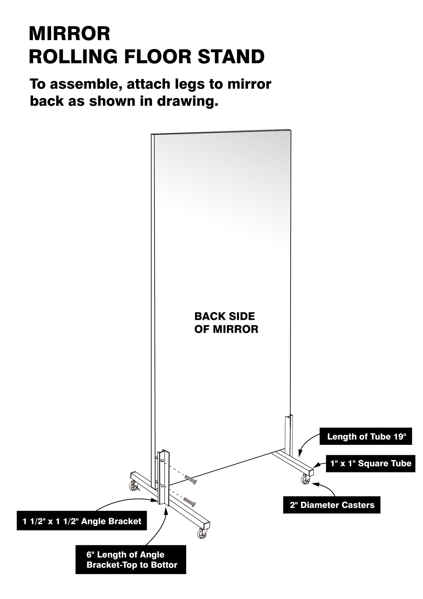 スタンディングミラー